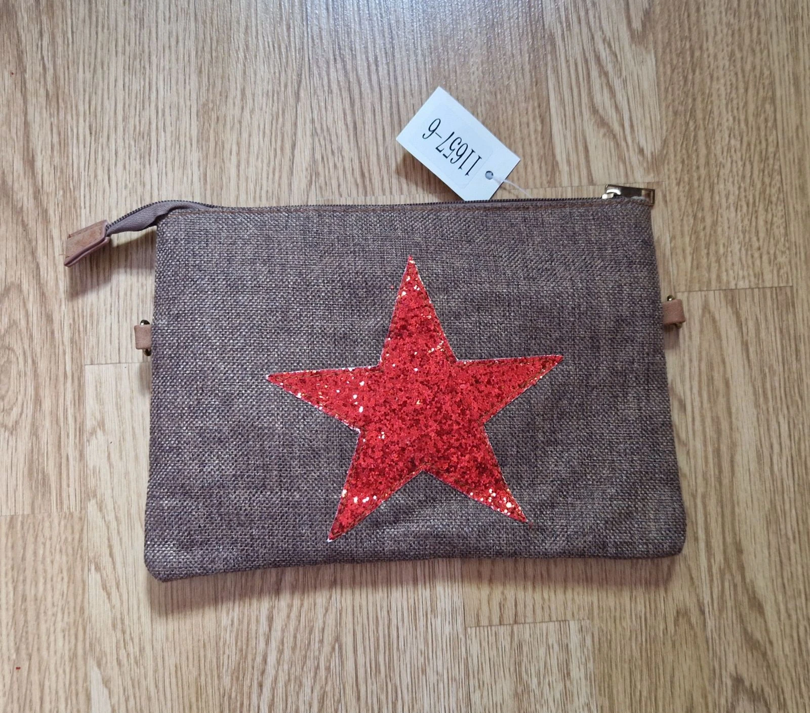 Bolso bandolera Massimo Dutti estrella glitter roja NUEVO – photo 3